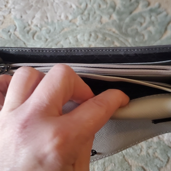 New Botkier Cobble Hill (Smoke Combo) Leather Clutch Wallet. - Picture 8 of 13